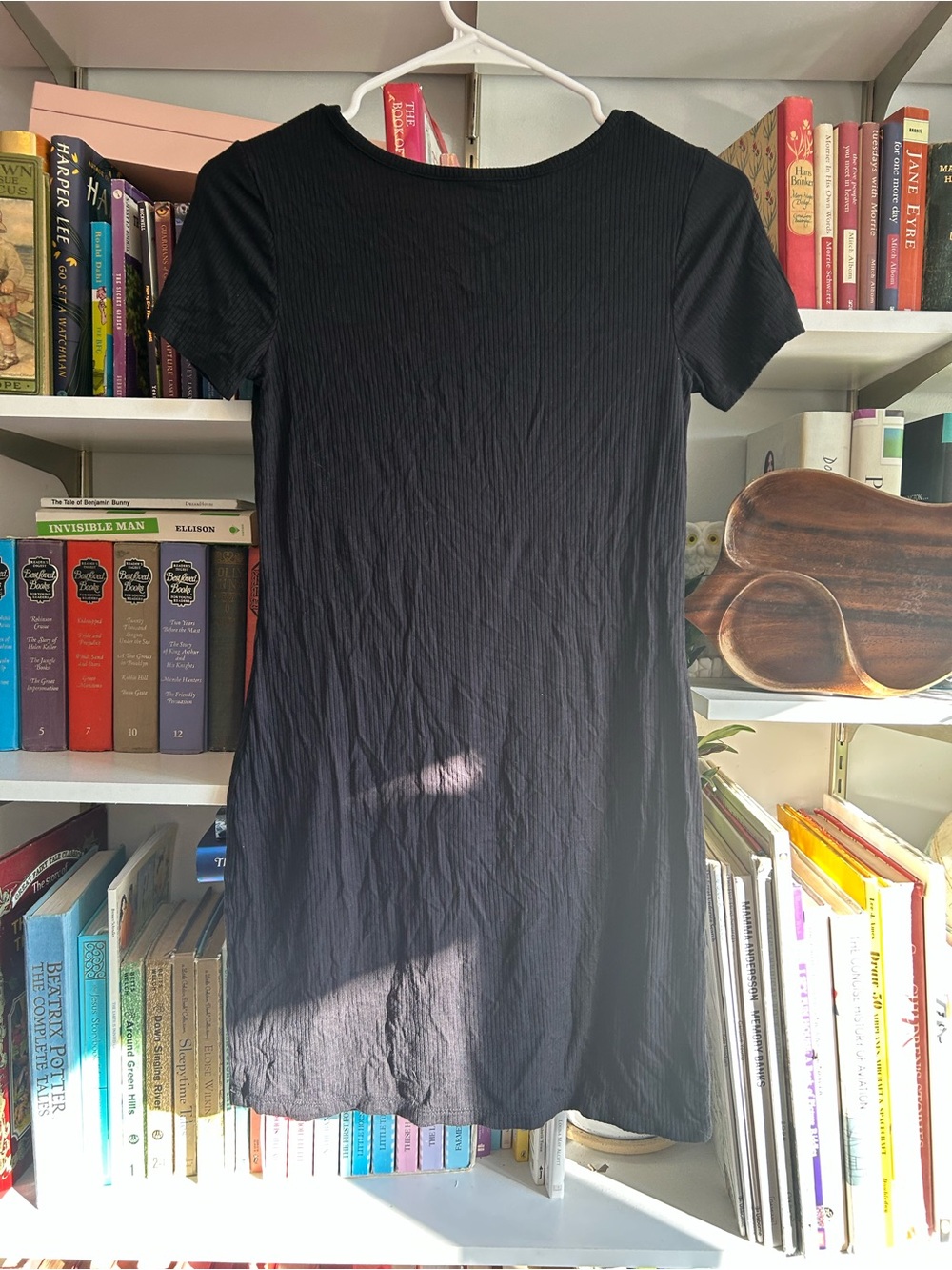 art class Black Ribbed Scoop Neck Tee Dress - Picture 4 of 6
